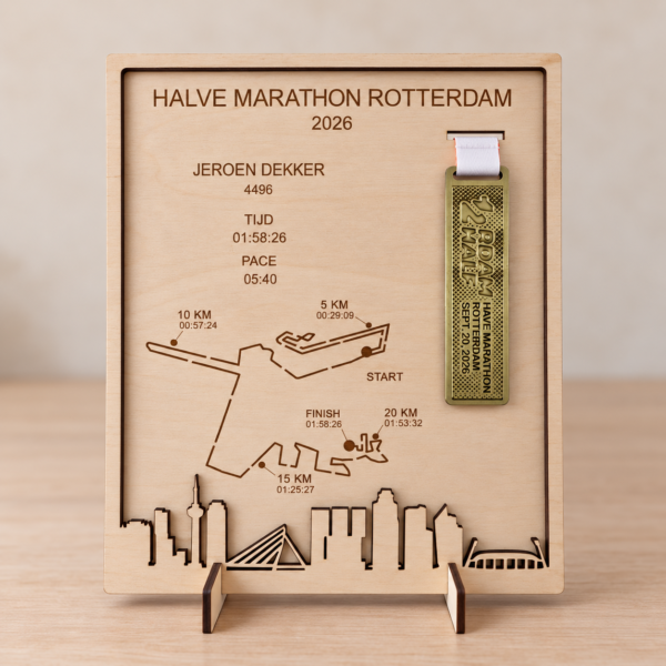 Medaillehouder halve marathon Rotterdam